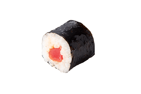 one piecce of shushi, tuna