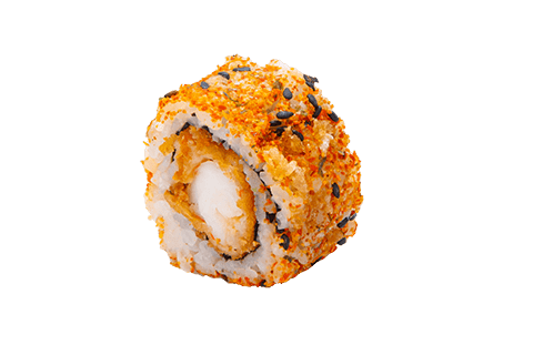 One oiece of roul spicy ebi tempura