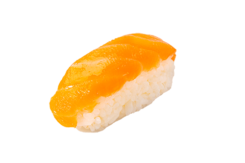 Une pièce de nigiri, saumon cheese